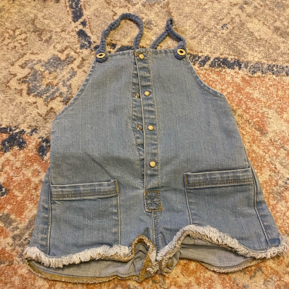 Zara denim girls overalls